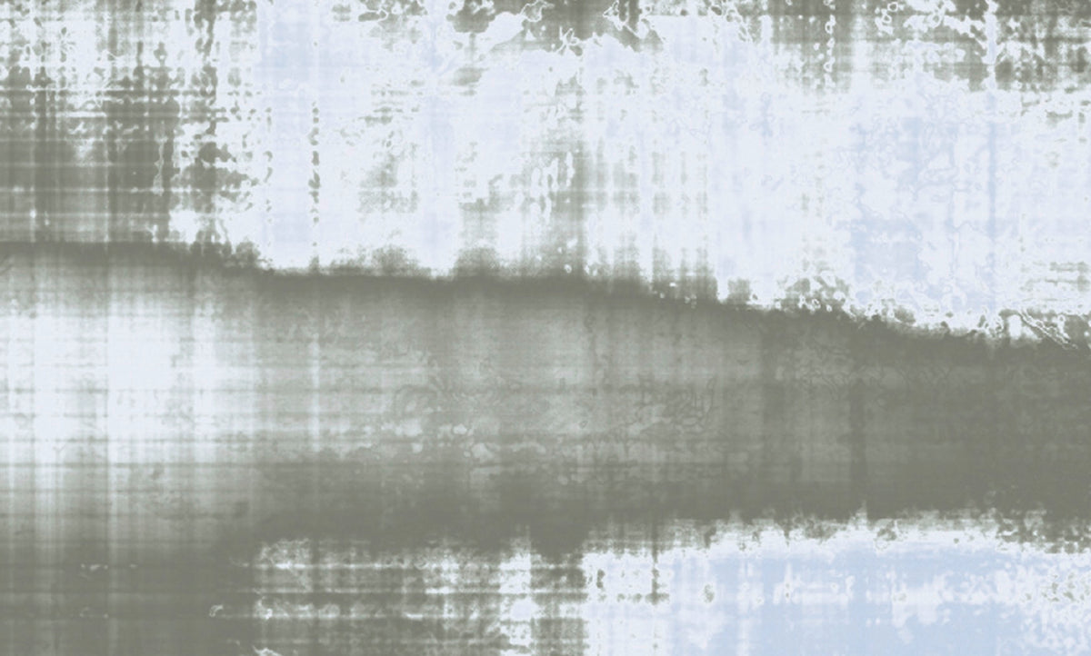 Papier peint panoramique XL Patchy Bleu clair grisé Satiné