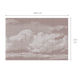Papier peint panoramique XL Nube Vieux rose Satiné