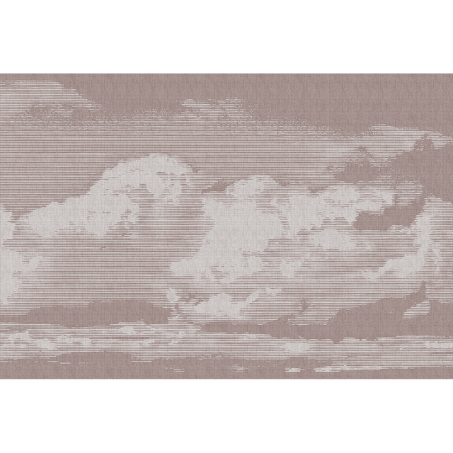 Papier peint panoramique XL NUBE 400 x 270 cm vieux rose