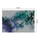Papier peint panoramique XL Pixelcolors Bleu pétrole et vert émeraude Satiné