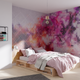 Papier peint panoramique XL Pixelcolors Rose fuchsia et orange sanguine Satiné