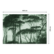 Papier peint panoramique XL Bosquet Vert anglais Satiné