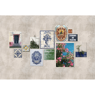 Papier peint panoramique XL Bolao Grège Satiné