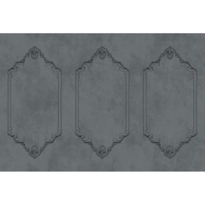 Papier peint panoramique XL Agnes Gris moyen Satiné