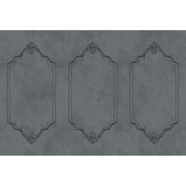 Papier peint panoramique XL AGNES 400 x 270 cm gris moyen