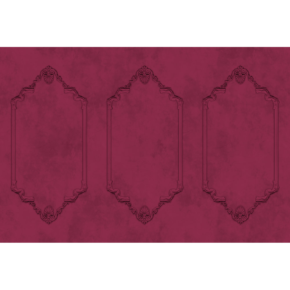 Papier peint panoramique XL Agnes Framboise Satiné