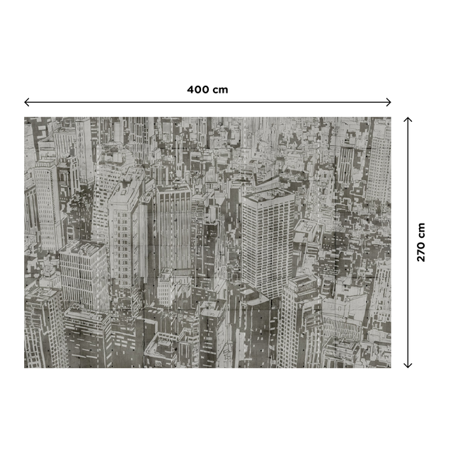 Papier peint panoramique XL GINZA 400 x 270 cm