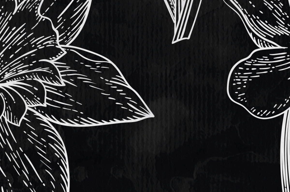 Papier peint panoramique XL Floris Ardoise Satiné