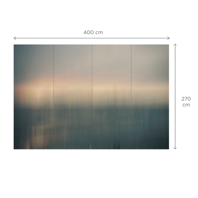 Papier peint panoramique XL LUTIME 400 x 270 cm vert kaki