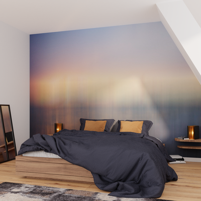 Papier peint panoramique XL Lutime Gris bleuté Satiné