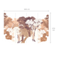 Papier peint panoramique XL Maravela Brun automnal Satiné