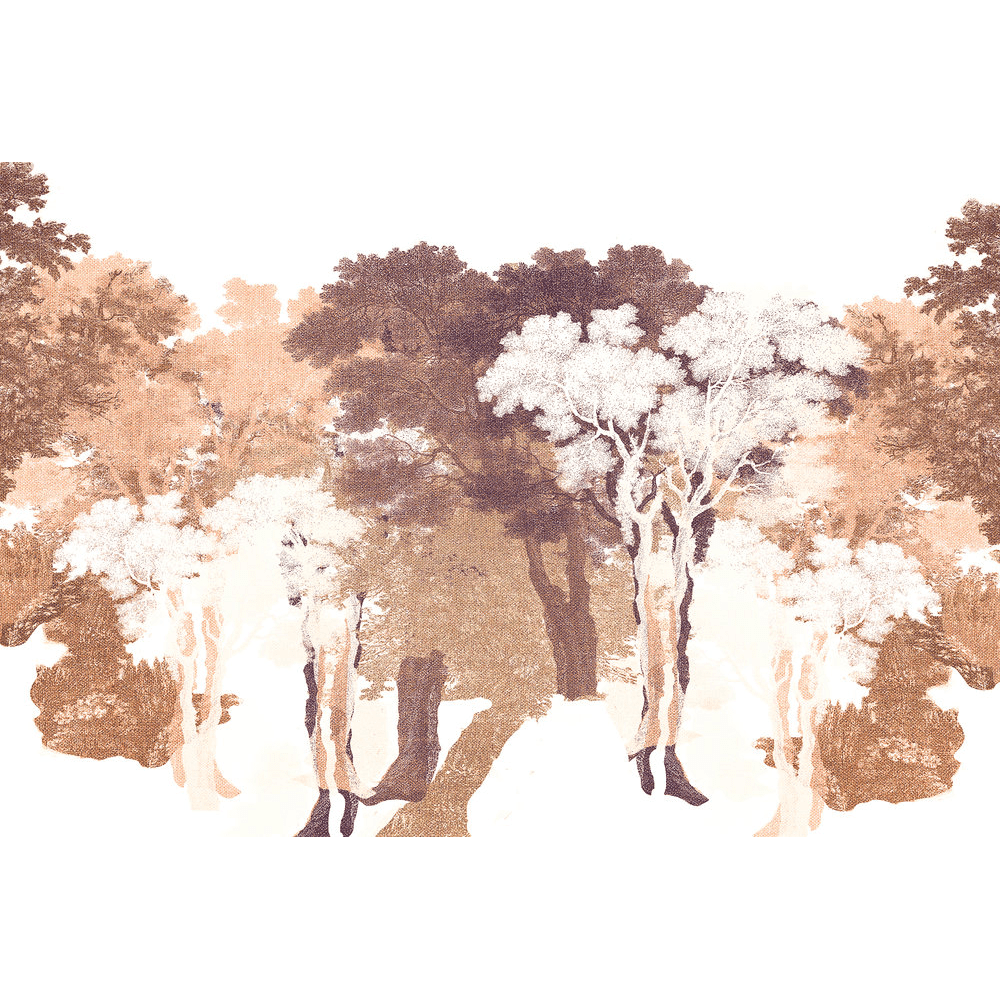 Papier peint panoramique XL Maravela Brun automnal Satiné