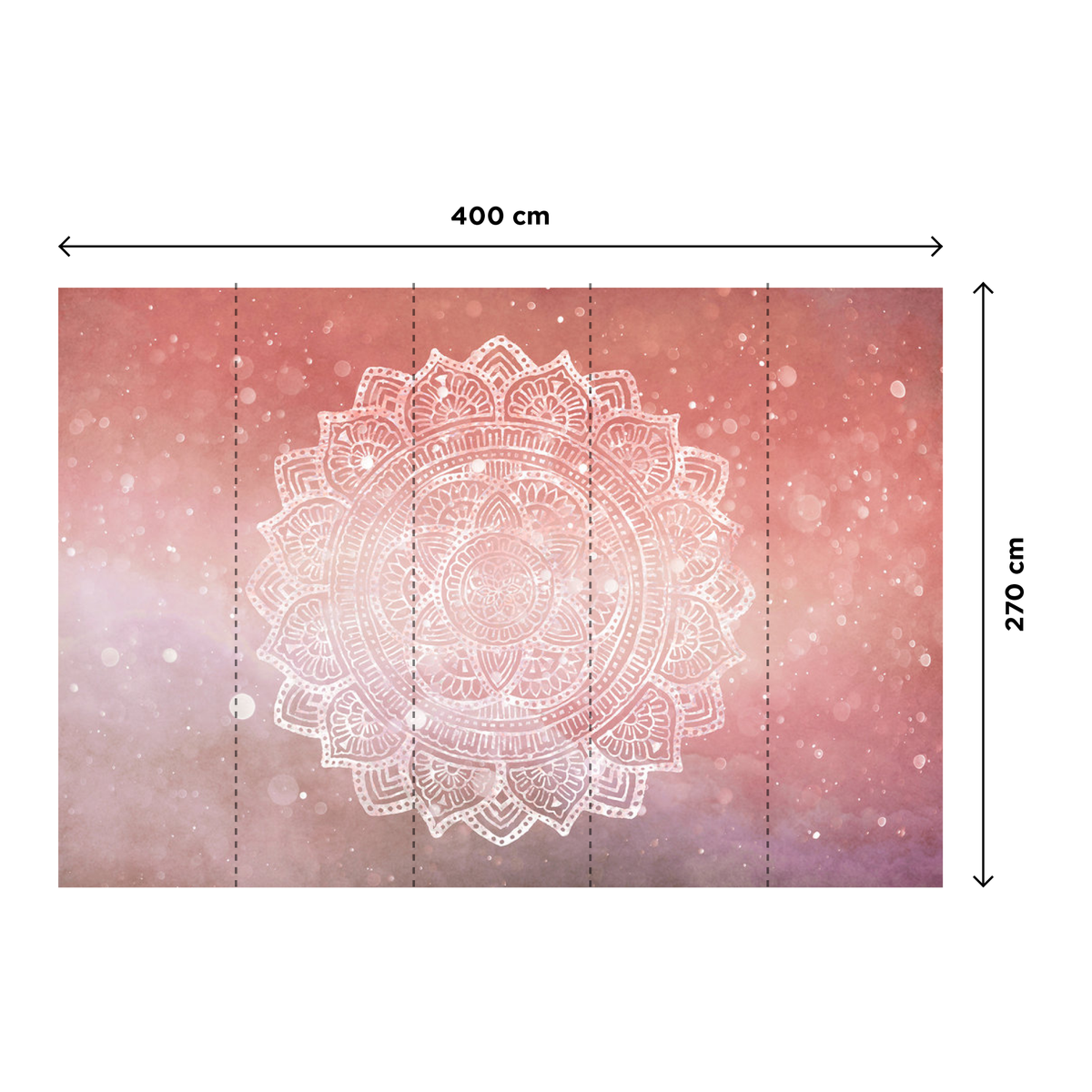 Papier peint panoramique XL Marigol Orange sanguine Satiné