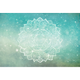 Papier peint panoramique XL Marigol Bleu turquoise Satiné