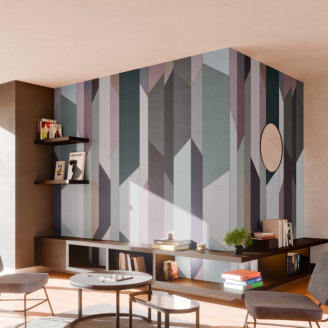 Papier peint panoramique XXL THEOTIME 500 x 270 cm rose