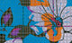 Papier peint panoramique XL Flaid Cyan Satiné