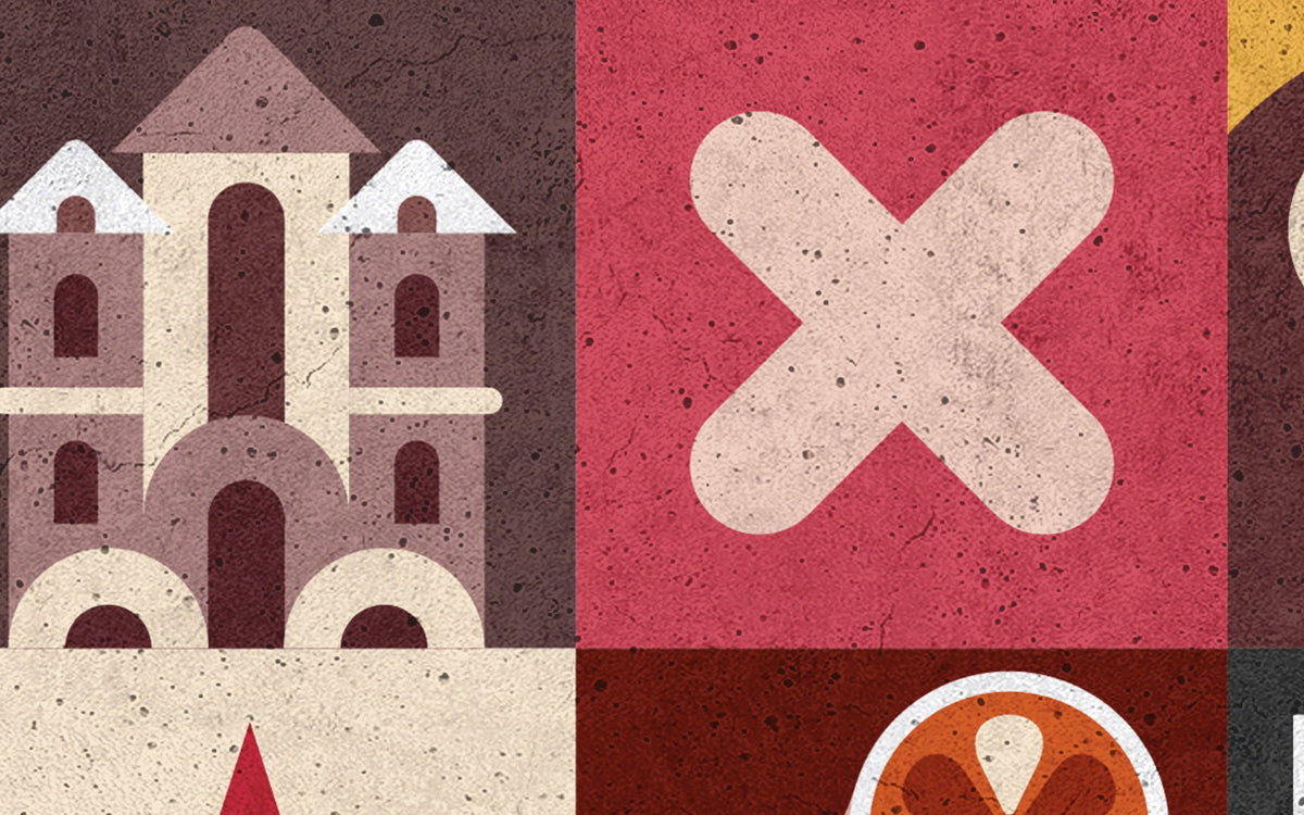 Papier peint panoramique XL Pelmel Multicolore Satiné