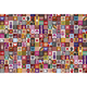 Papier peint panoramique XL Pelmel Multicolore Satiné