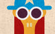 Papier peint panoramique XL Pelmel Multicolore Satiné