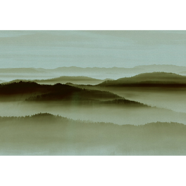 Papier peint panoramique XL DENALI 400 x 270 cm vert olive