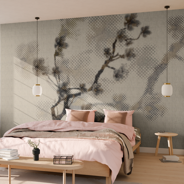 Papier peint panoramique XL RAMA 400 x 270 cm grège