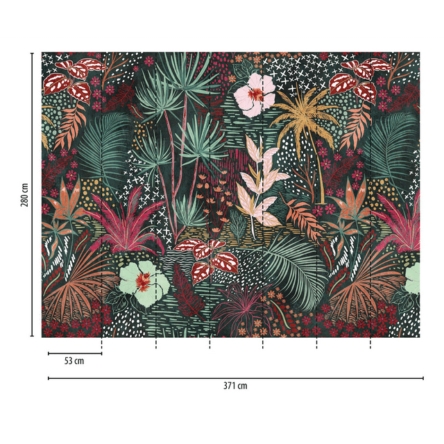 Papier peint panoramique XL JAKATA 371 x 280 cm