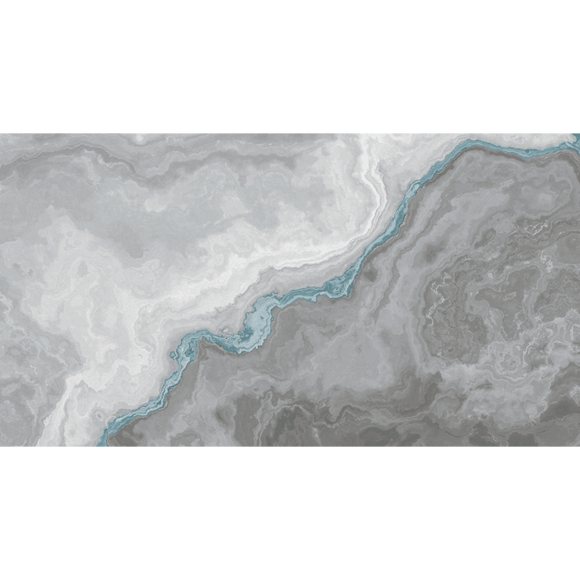 Papier peint panoramique XXL MARMOR 500 x 270 cm gris perle et bleu azuréen