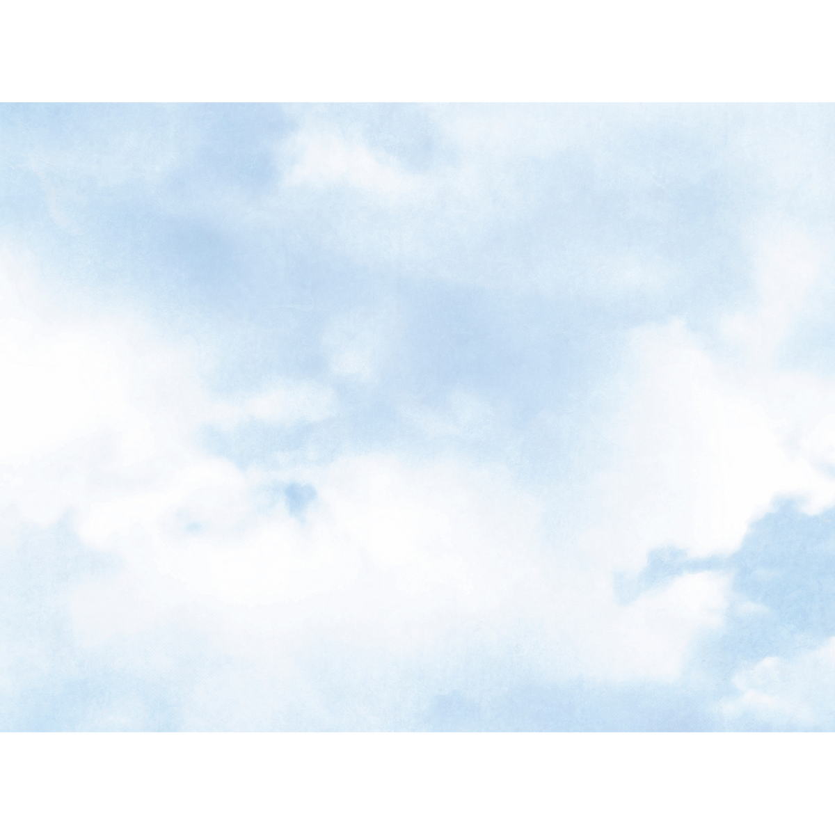 Papier peint panoramique XL Cottonsky Bleu ciel Satiné