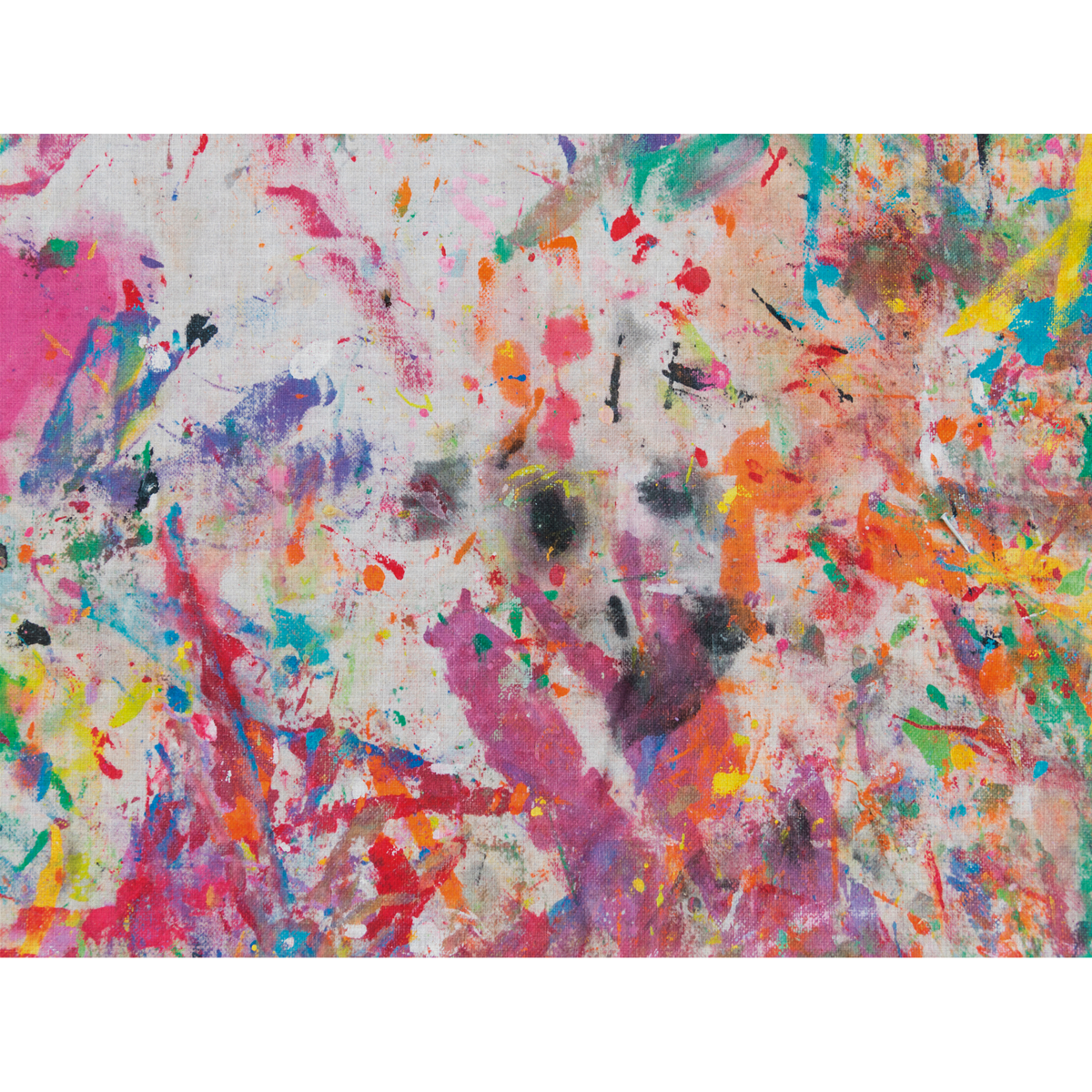 Papier peint panoramique XL Paintsplash Multicolore Satiné