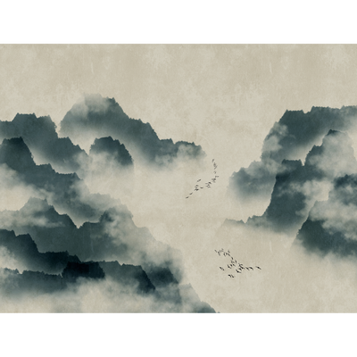 Papier peint panoramique XL Jalba Encre diluée Satiné