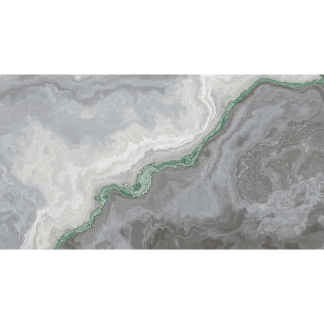 Papier peint panoramique XXL MARMOR 500 x 270 cm gris perle et jade
