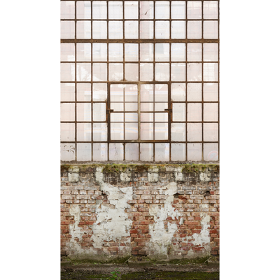 Papier peint panoramique L Induswin Briques Satiné