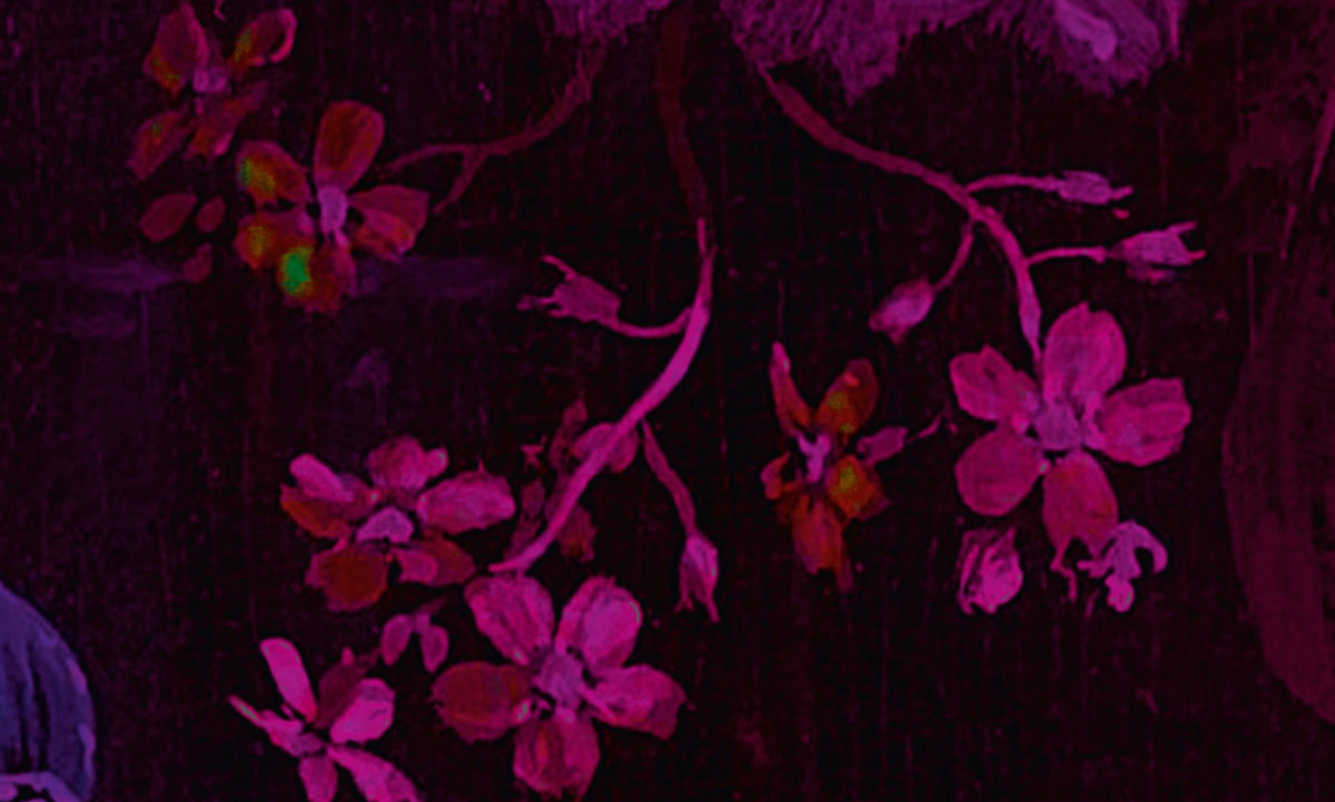 Papier peint panoramique XL Grappolo Violet Satiné