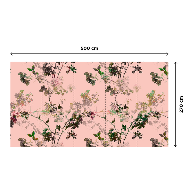 Papier peint panoramique XXL FLOWERFULL 500 x 270 cm