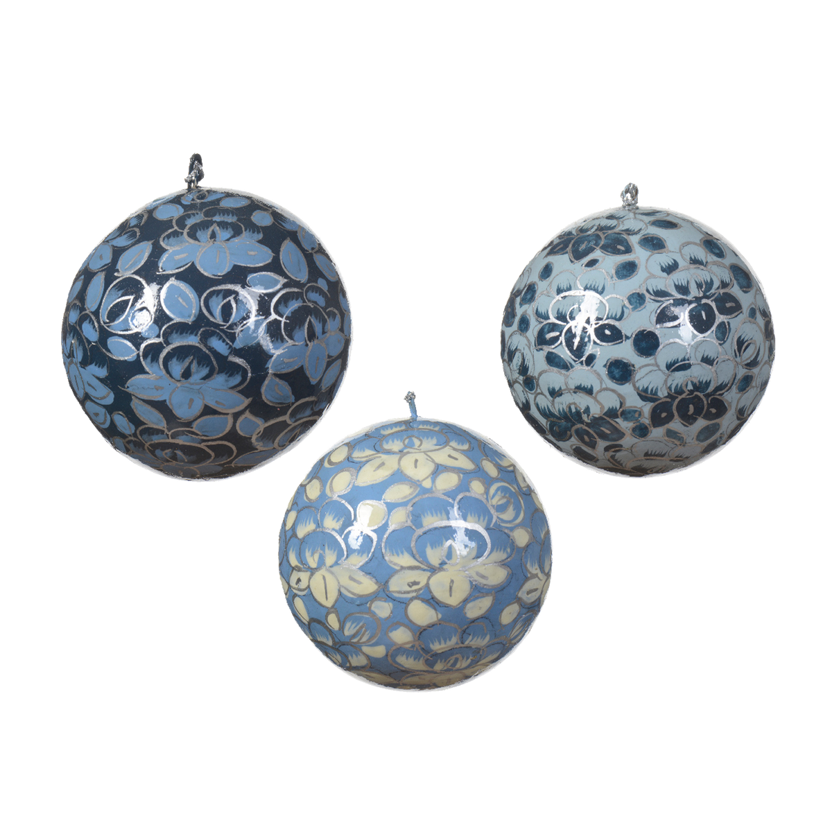 Décoration à suspendre Boule winter l Bleu