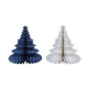Objet déco Sapin papier plié xl Bleu et blanc