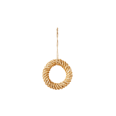 Décoration à suspendre Couronne s Paille