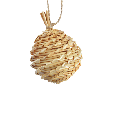 Décoration à suspendre Boule paille l Paille