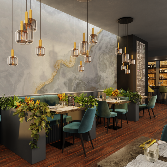 Papier peint panoramique XXL MARMOR 500 x 270 cm gris perle et mordoré