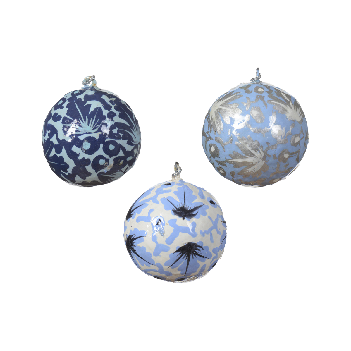 Décoration à suspendre Boule winter l Bleu