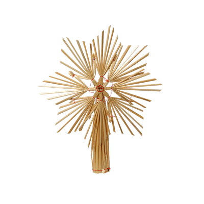 Décoration à suspendre Etoile sapin Paille