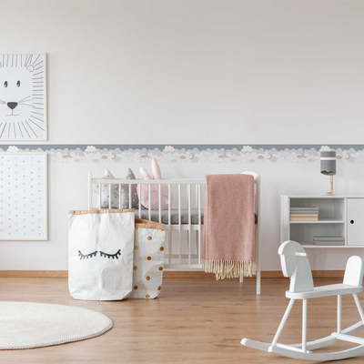 Frise adhésive Nebiolo Rose pastel