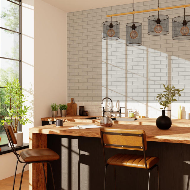 Papier peint intissé MALCOLM coloris blanc