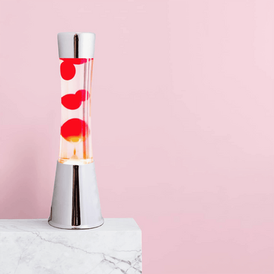 FISURA Lampe à lave Lava chromée Argent