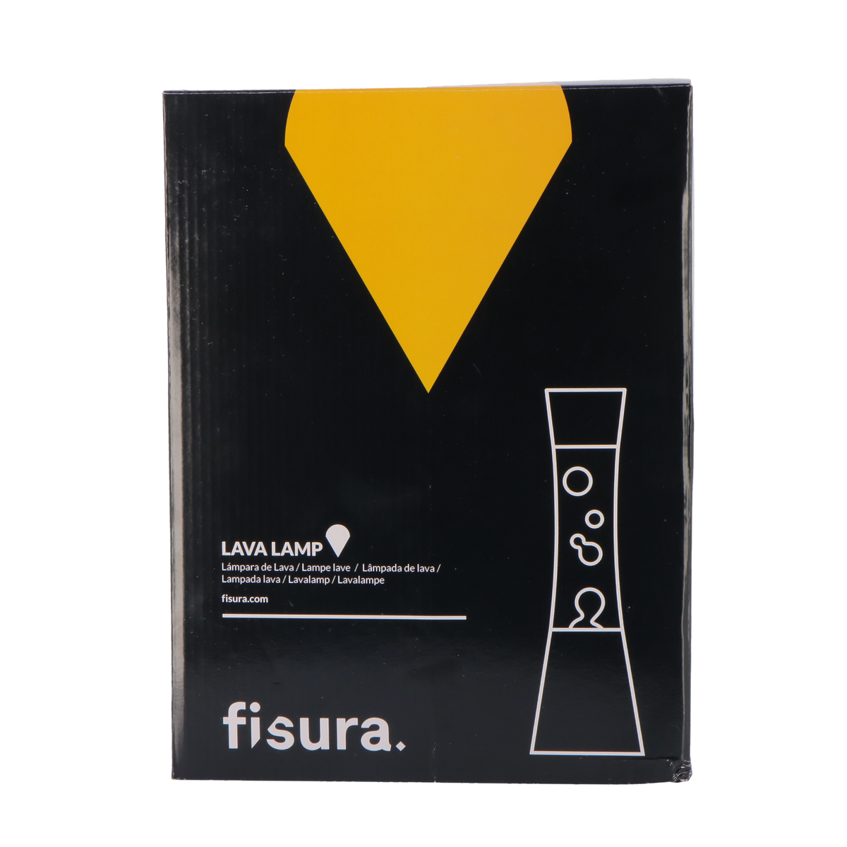 FISURA Lampe à lave Lava chromée Argent