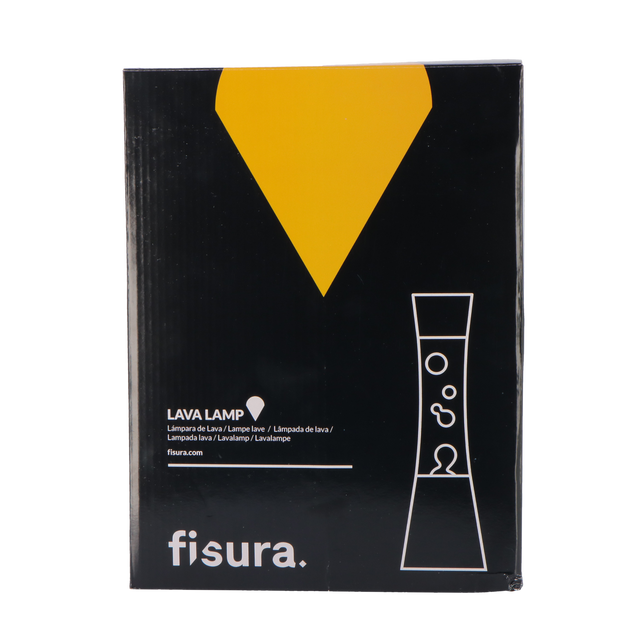 Fisura Lampe à lave LAVA CHROMÉE coloris argent 39,5 x 11 cm