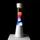 FISURA Lampe à lave Lava white Blanc