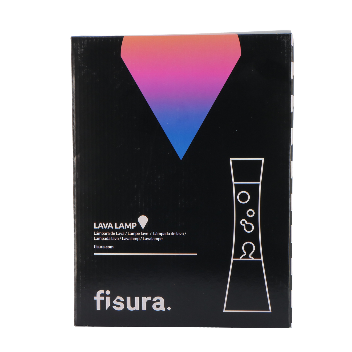 FISURA Lampe à lave Lava white Blanc