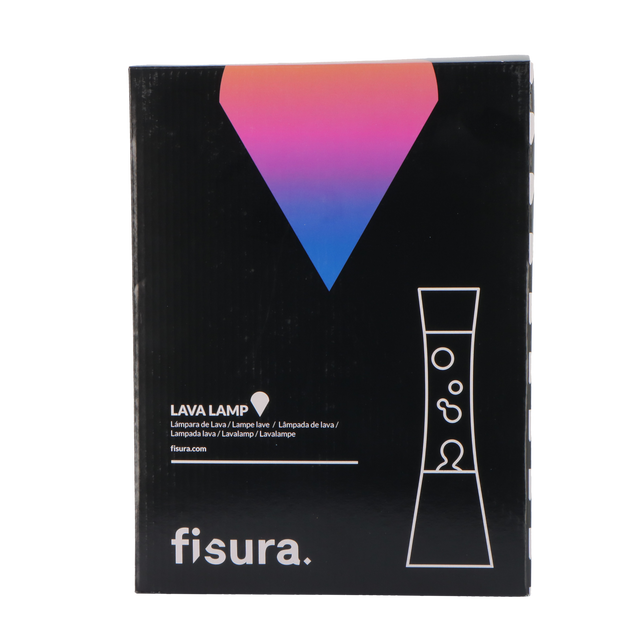 Fisura Lampe à lave LAVA WHITE coloris blanc 39,5 x 11 cm