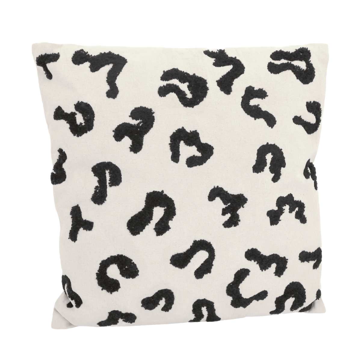 Coussin Leonia Ivoire/noir